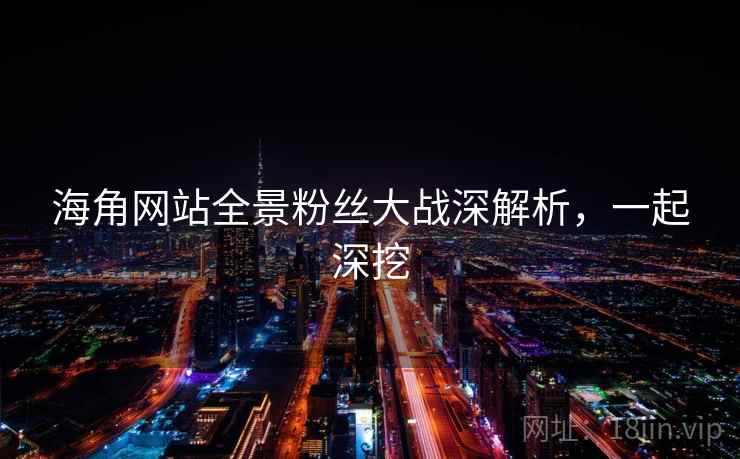 海角网站全景粉丝大战深解析，一起深挖